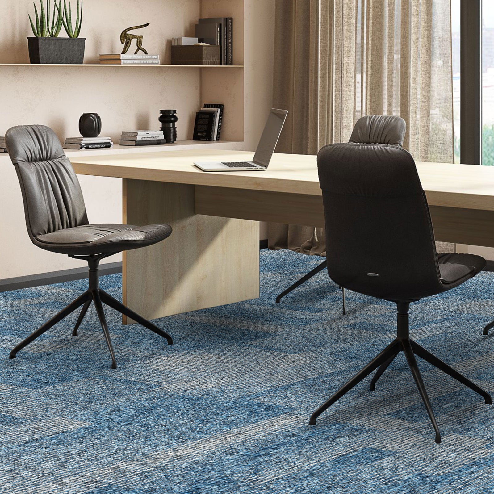 floordirekt Teppichfliese Santo | Jeansblau 81