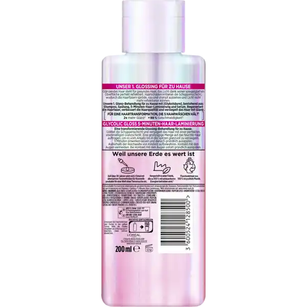 Glycolic Gloss 5 Minuten Haar-Laminierung