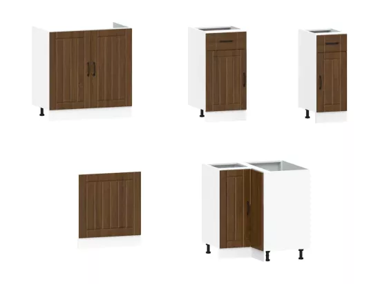 Ensemble d'armoires de cuisine 11 pcs Kalmar bois d'ingénierie