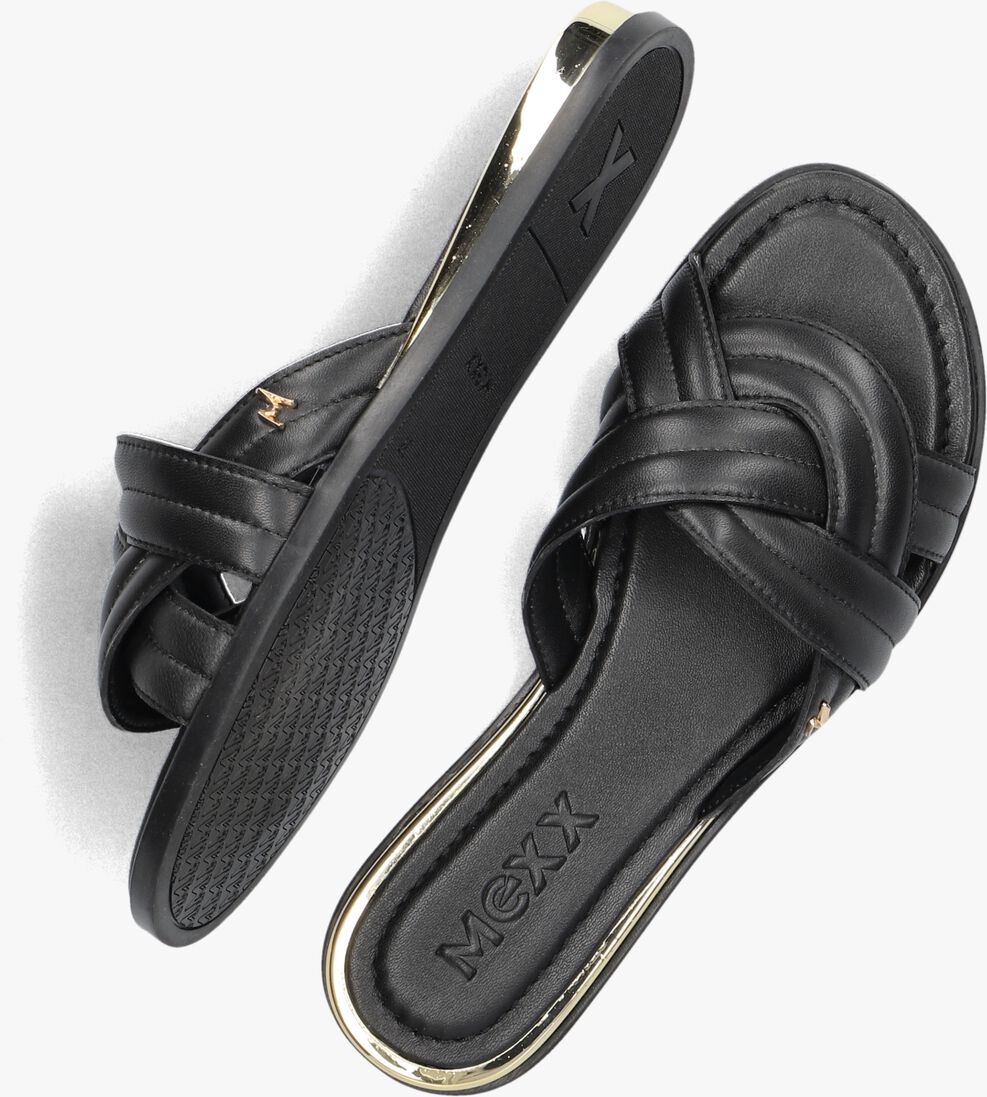 MEXX zwarte mexx slippers natalya