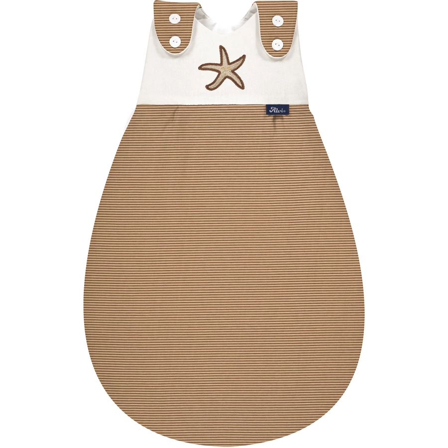 Alvi® Baby-Mäxchen® Außensack Starfish taupeweiß