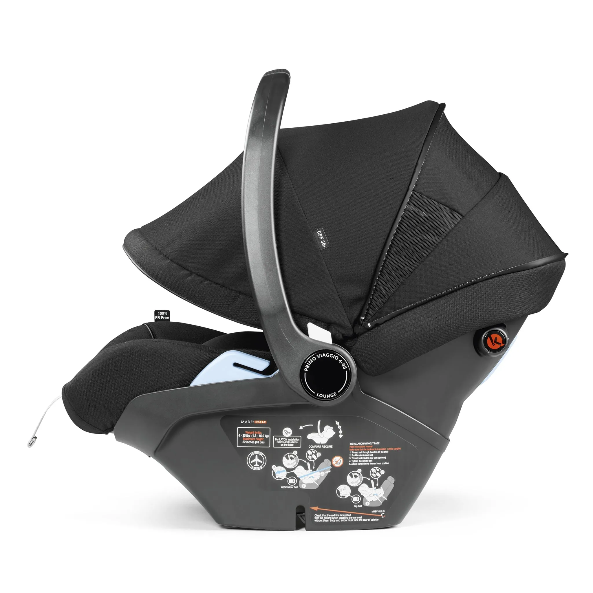 Peg Perego Siège d'Auto Primo Viaggio Lounge 4-35lb - Noir