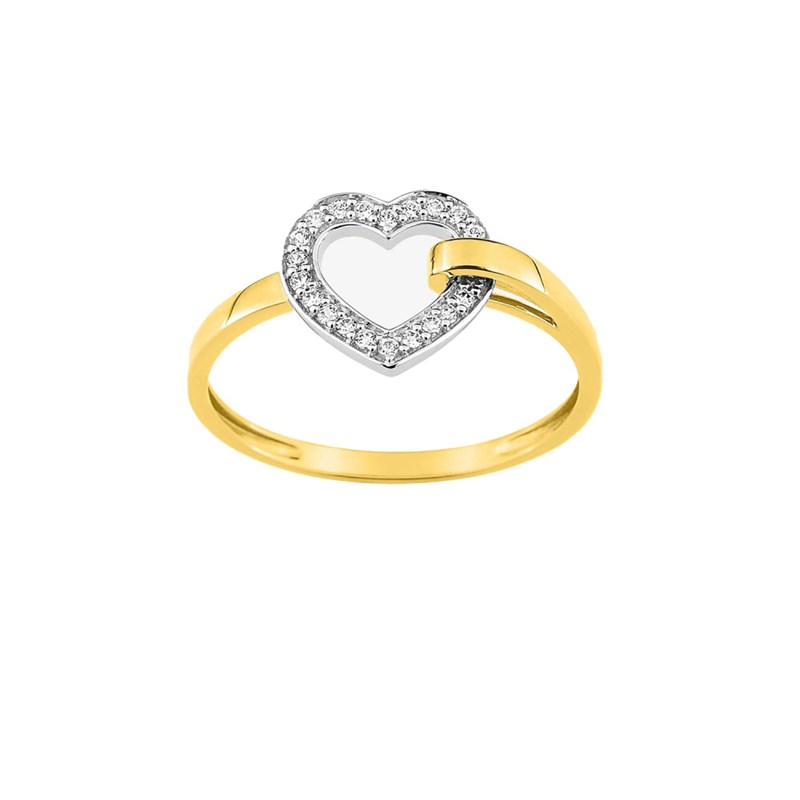 Bague femme - Oxyde de zirconium - Or 18 Carats