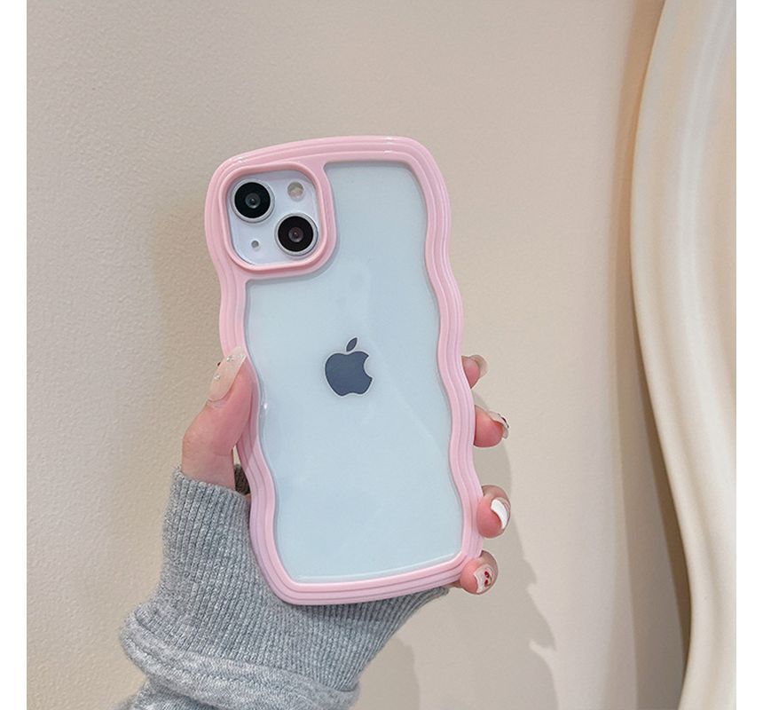 Rockit - Golvende transparante telefoonhoes - iPhone 15 Pro Max / 15 Pro / 15 Plus / 15 / 14 Pro Max / 14 Pro / 14 Plus / 14 / 13 Pro Max / 13 Pro / 13