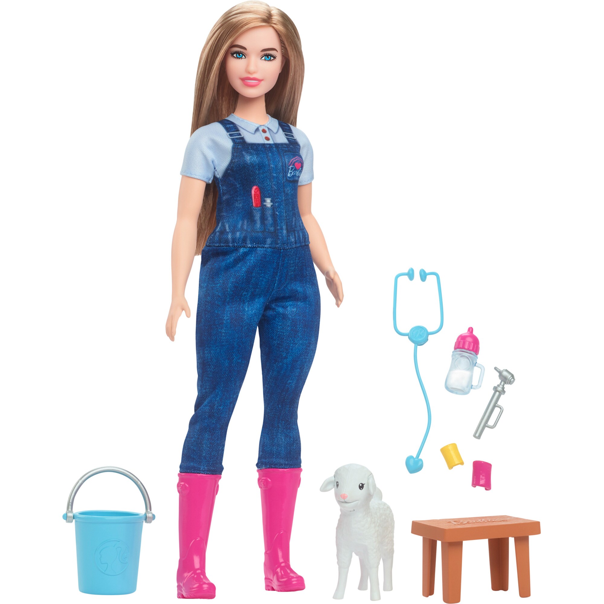 Mattel Spielfigur Barbie Bauernhof-Tierärztin