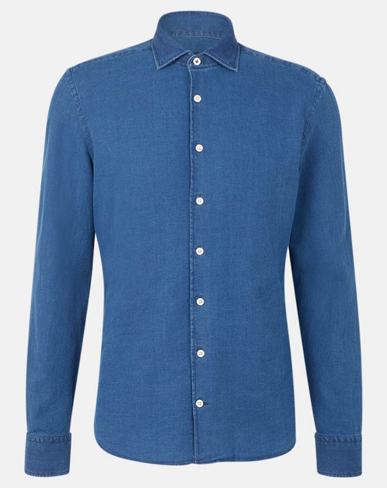 Hackett London Chemise Slim Fit chambray bleu moyen