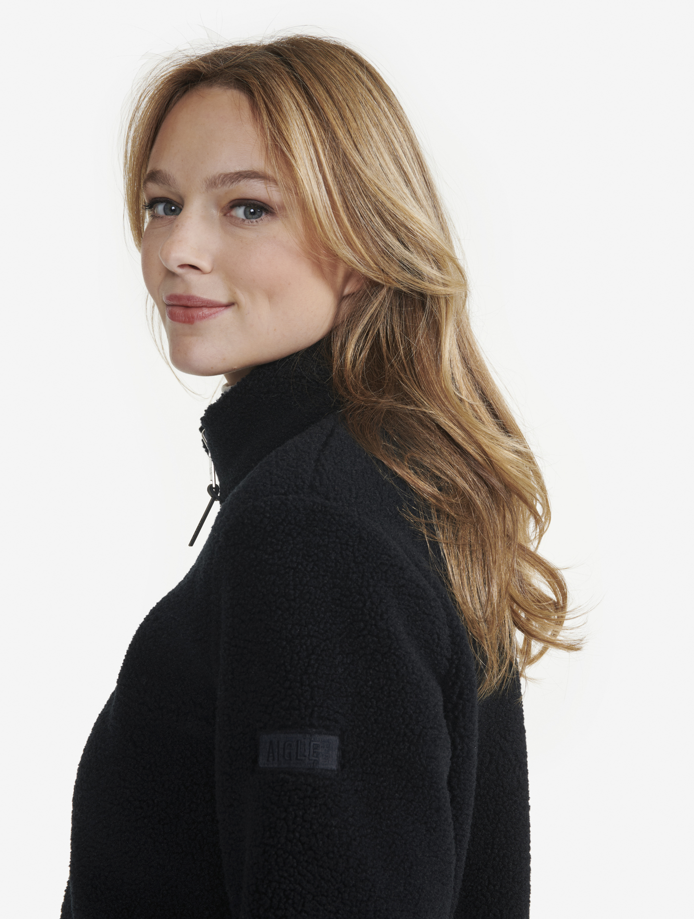 Veste en sherpa T-KIT NOIR