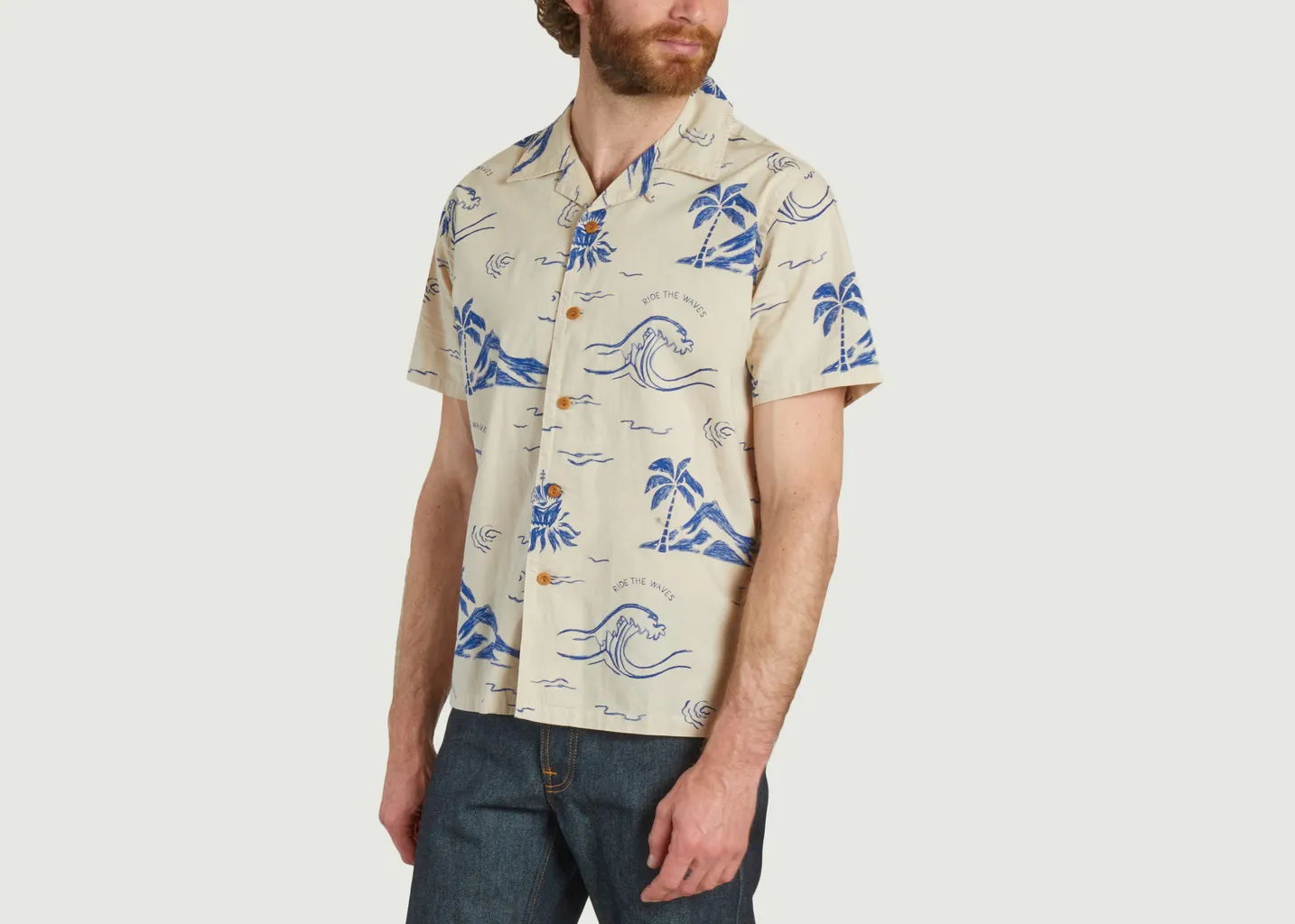 Chemise Arvid Waves Hawaii Nudie Jeans
