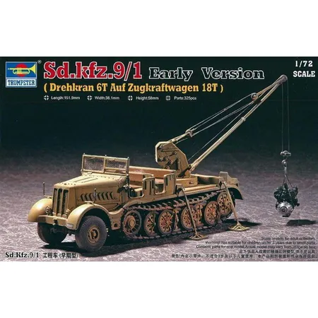Trumpeter Modellbaufahrzeug Drehkran SDKFZ 9/1