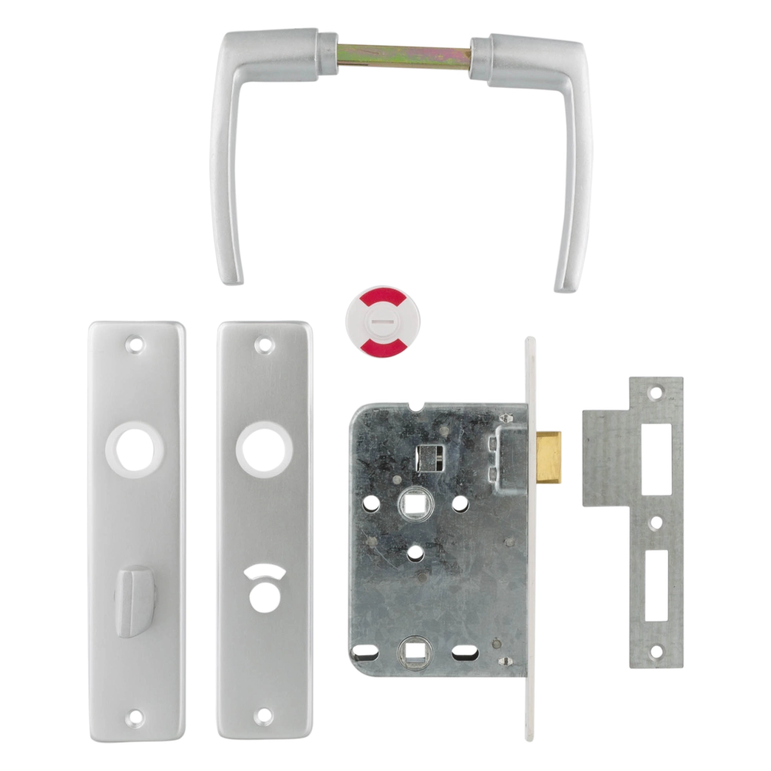 Starx 87.600.04 Wc-slot met beslag - Wit/Aluminium