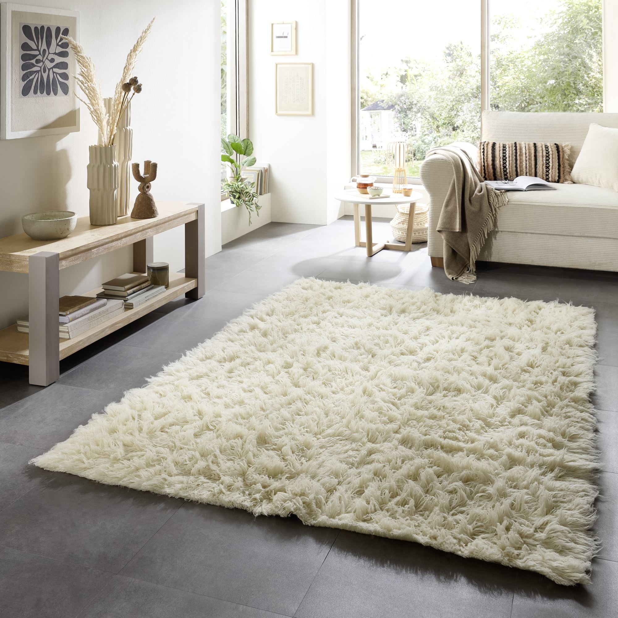 Theko Grieks Flokati-tapijt Flokos 1250 190x290 cm - CrÃ¨me
