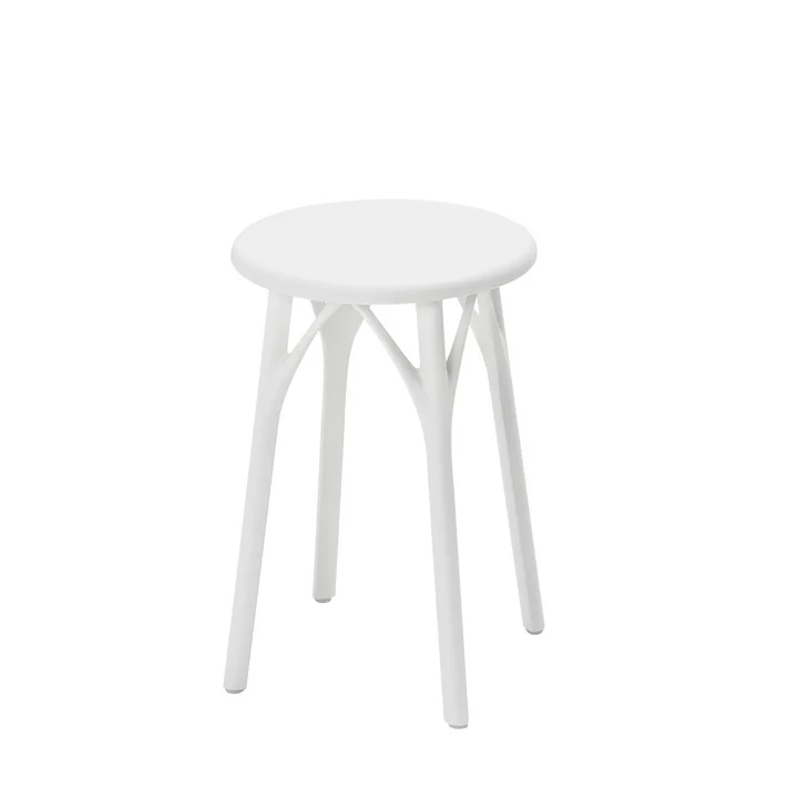 Kartell - A.I. Light Hocker, H 45 cm, weiss