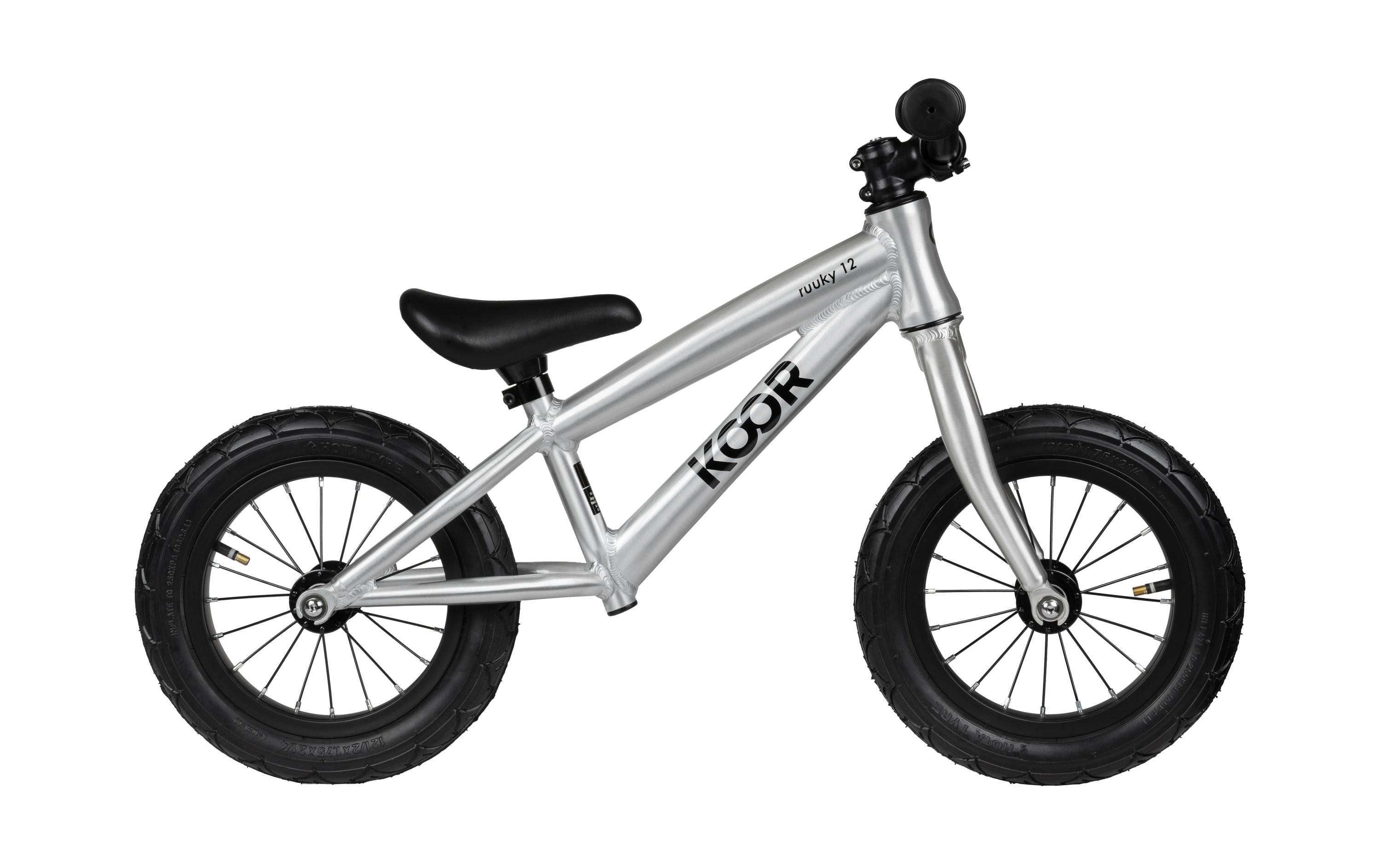 Kinder-Laufrad Ruuky 12 Sportivo 3.4 kg Silber<br>Robustes und sportliches Laufrad