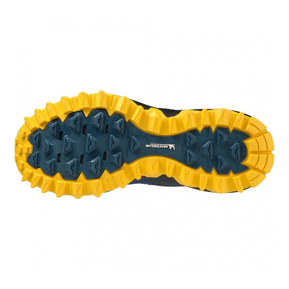 Mizuno WAVE MUJIN 9 - Chaussures trail Homme snorkel blue/blueopal/solarpower