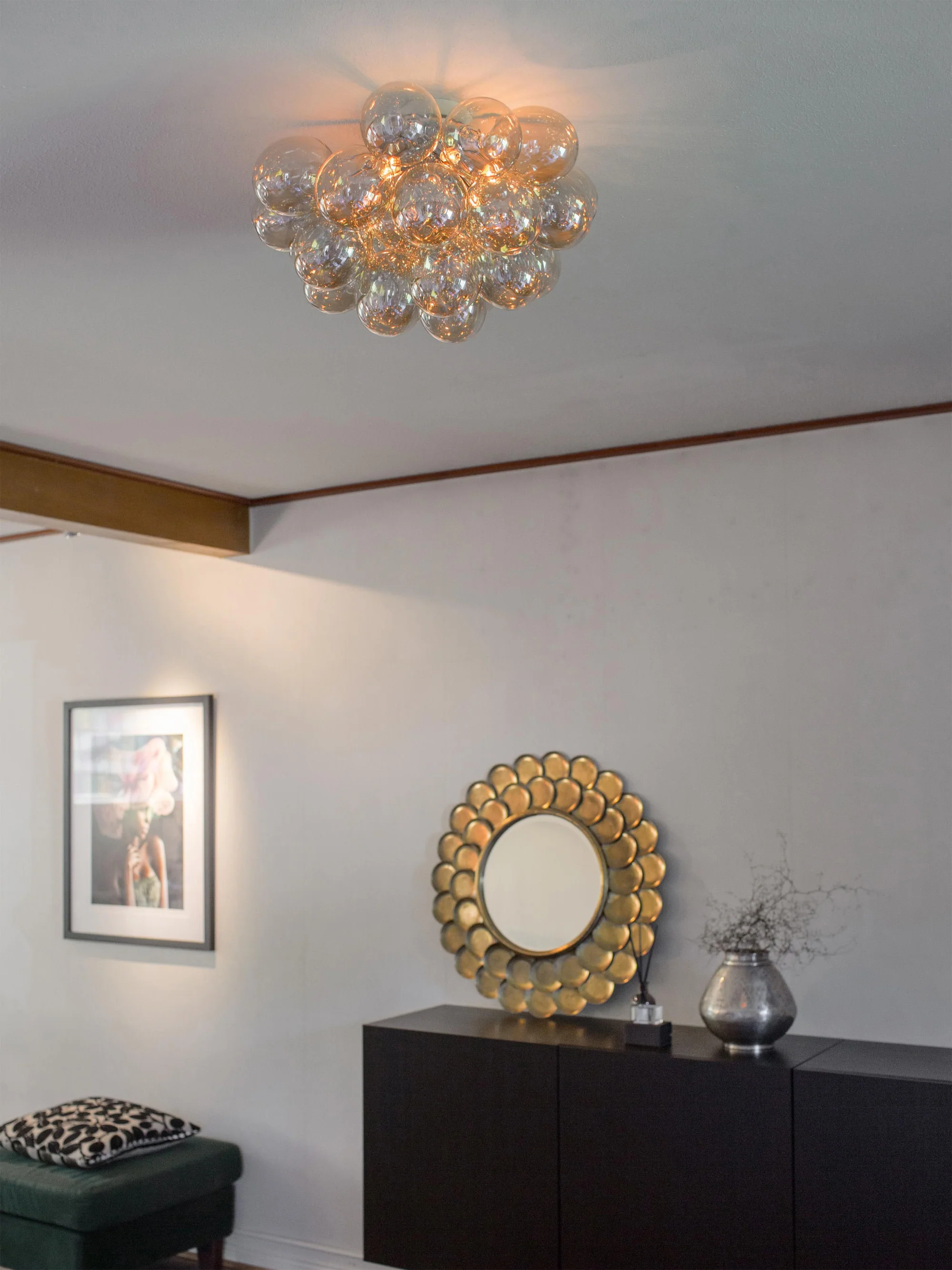 Mondgeblazen LED plafondlamp Gross