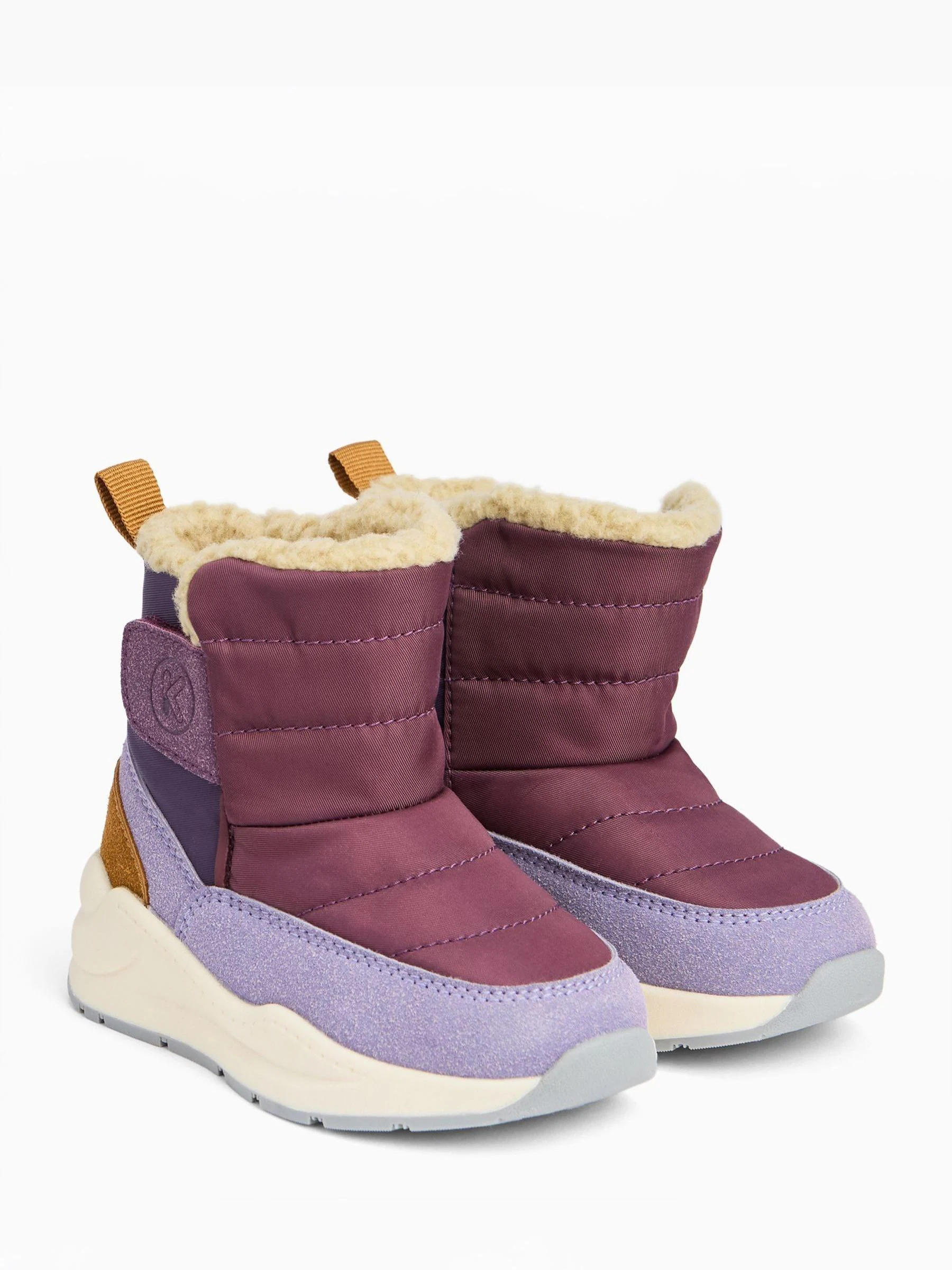 Paars - KIDLY by MORI Quilted Snow Boots