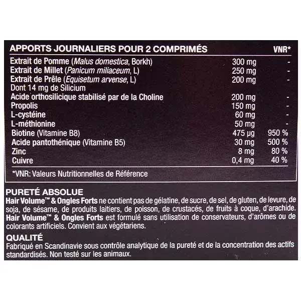 Novo Nórdico para Volume Capilar e Unhas Fortes, 60 comprimidos