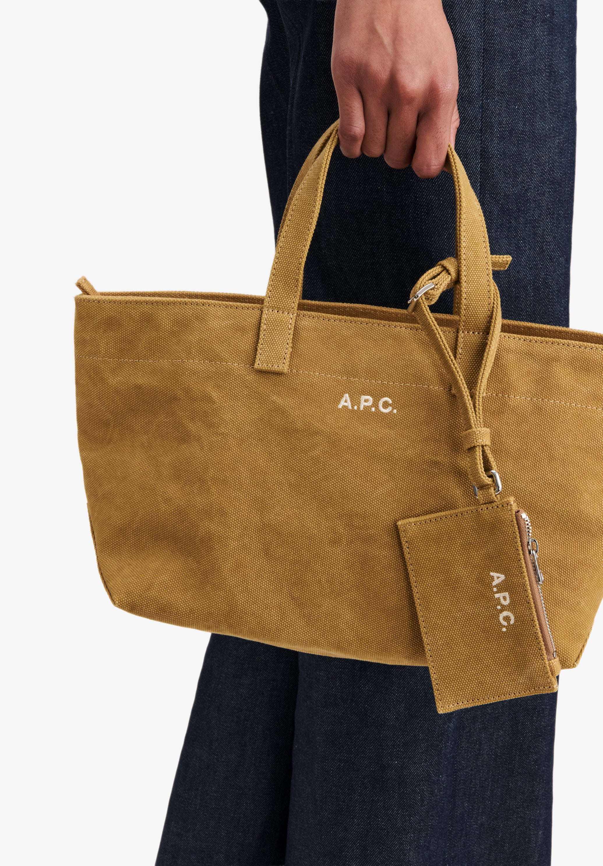 Sac Drummer Toile Small - Beige fonce