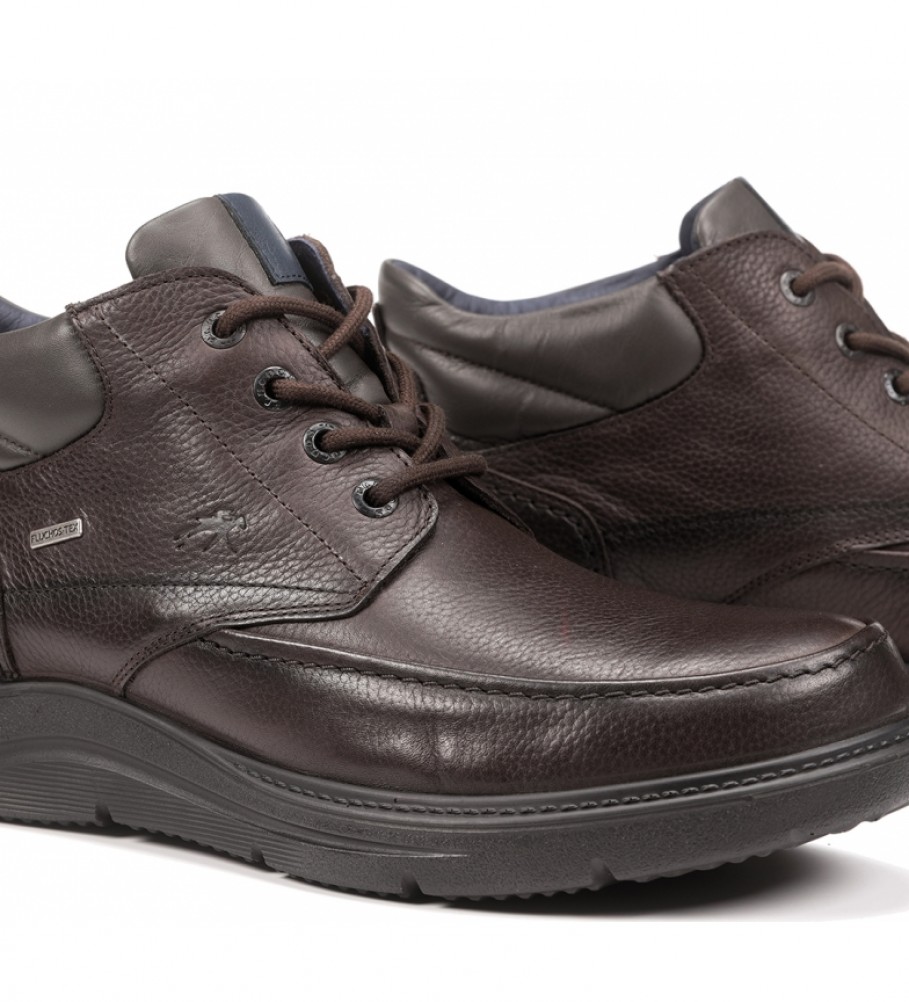 Botas de couro Fluchos F1311 marrom escuro