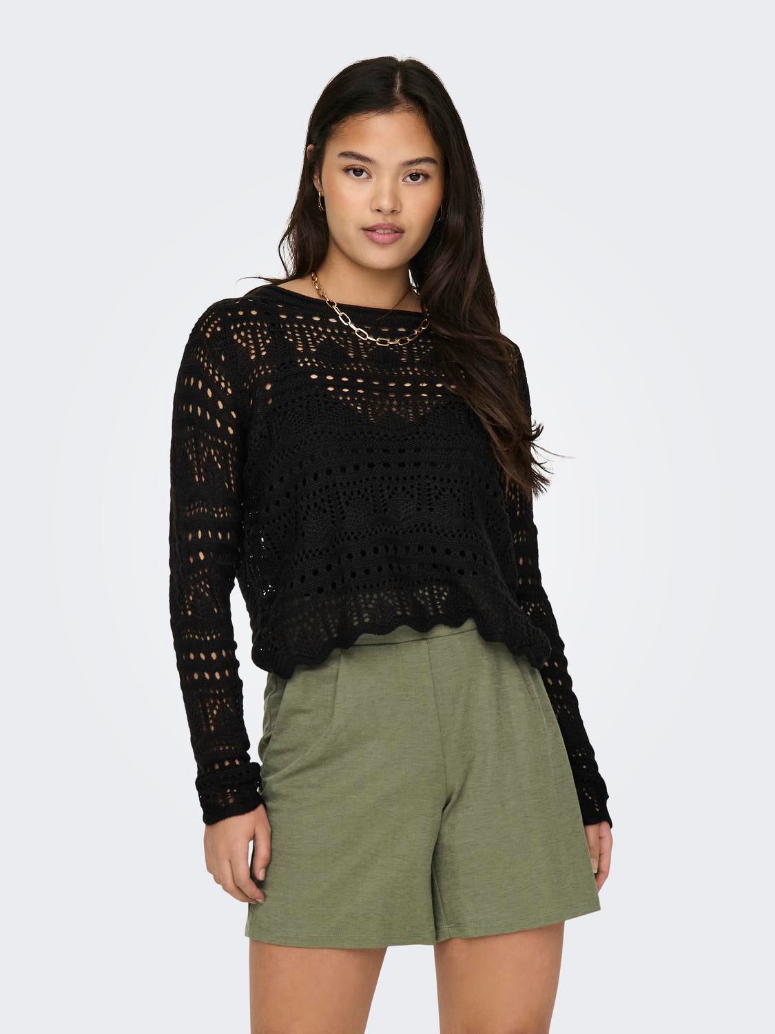 JDYSUN Strickpullover Black