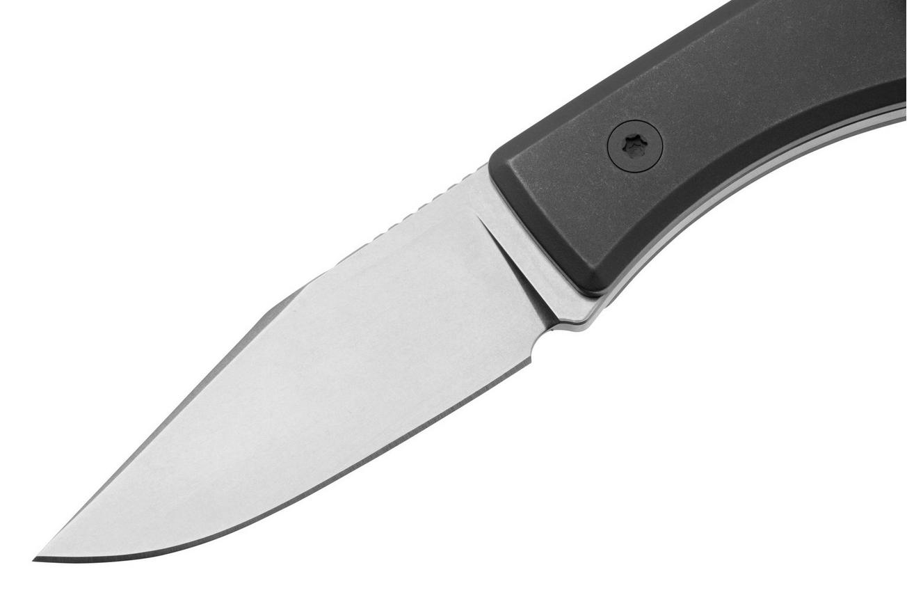 Big Idea Design Ti Lookout Fixed Blade TI-LO Stonewashed Titanium, Böhler M390, vaststaand mes, Mak Kelsay design