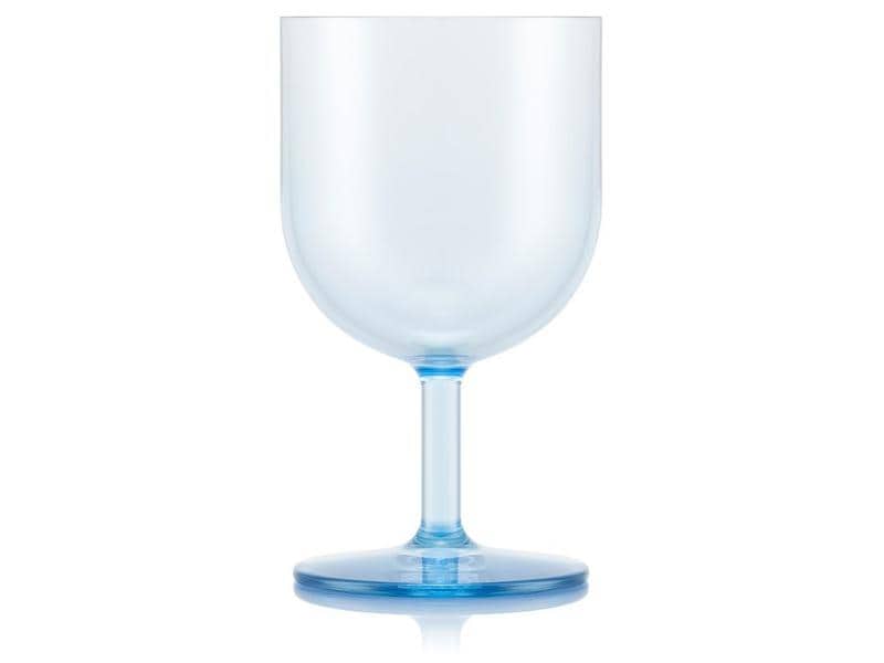Bodum Outdoor-Weinglas Oktett 250 ml, Blau, 4 Stück Rotweingläser für draussen