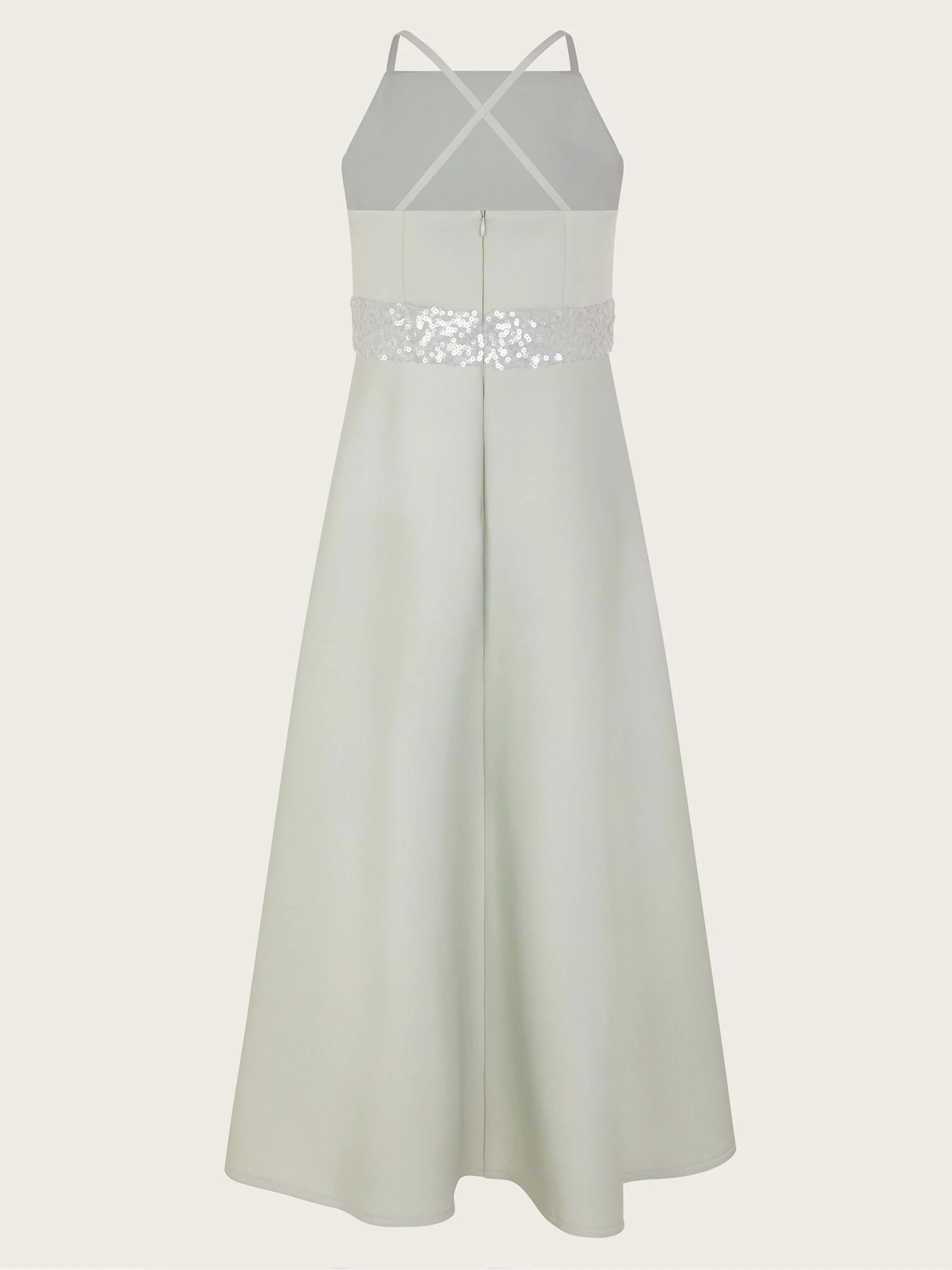 Groen - Monsoon Strappy Sequin High Low Prom Dress