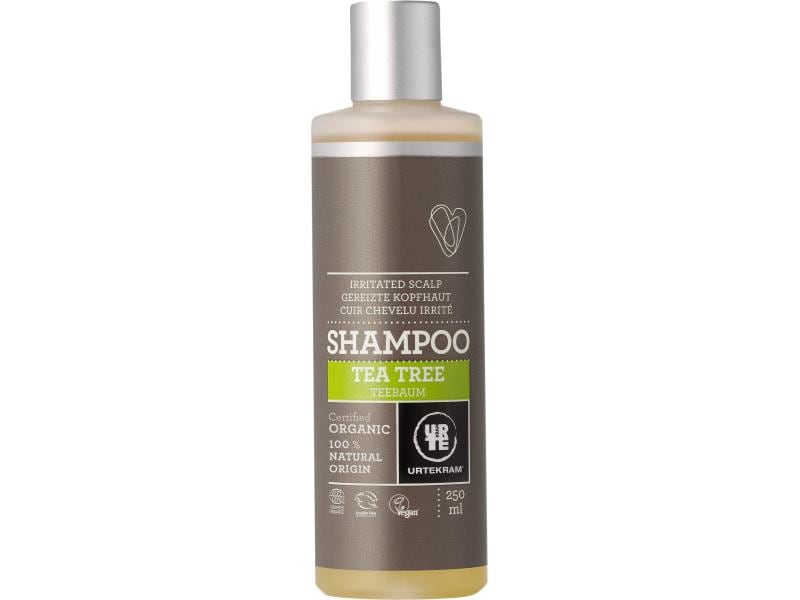 Urtekram Shampoo Teebaum Gereizte Kopfhaut 250 ml Natürliches Shampoo mit Teebaumöl
