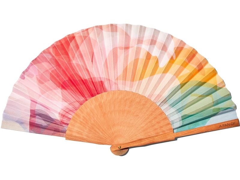 AFO - A FAN OF Handfächer- Color Harmony 42 cm Handgefertigter Sommerfächer