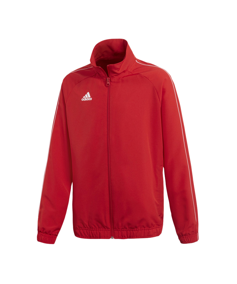 adidas Core 18 Präsentationsjacke Kids Rot Weiss