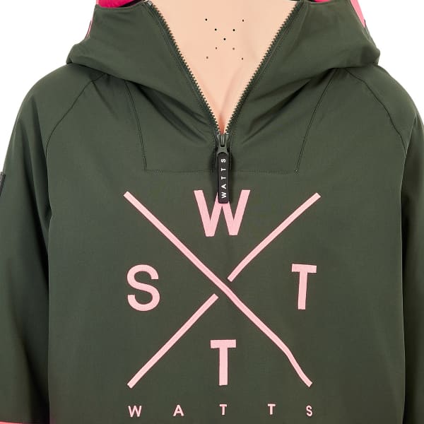 Veste de ski WATTS XMETODG W GREEN/FLUO PINK