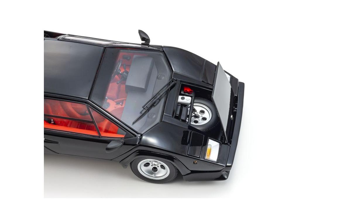 Lamborghini Countach LP5000 Quattrovalvove Schwarz, 1:18<br>Detailgetreues Modellauto für Sammler im Massstab 1:18