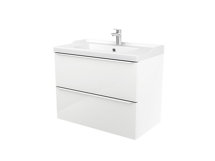 Plan vasque blanc GoodHome Lana 80 cm