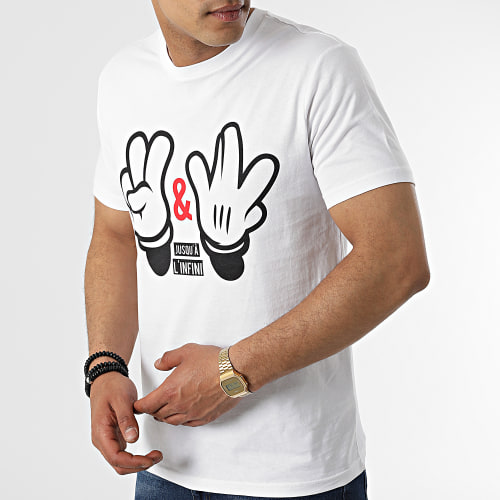 Tee Shirt Y et W Mick Blanc