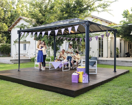 Palram Paviljoen – Canopia Martinique 4300 Deluxe incl. hor 430 x 295,5 cm antraciet