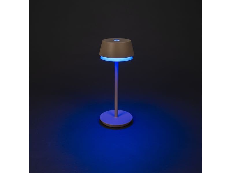 Konstsmide USB-Tischleuchte Lyon Sand, 2700-4000 K / RGB di Outdoor Tischleuchte