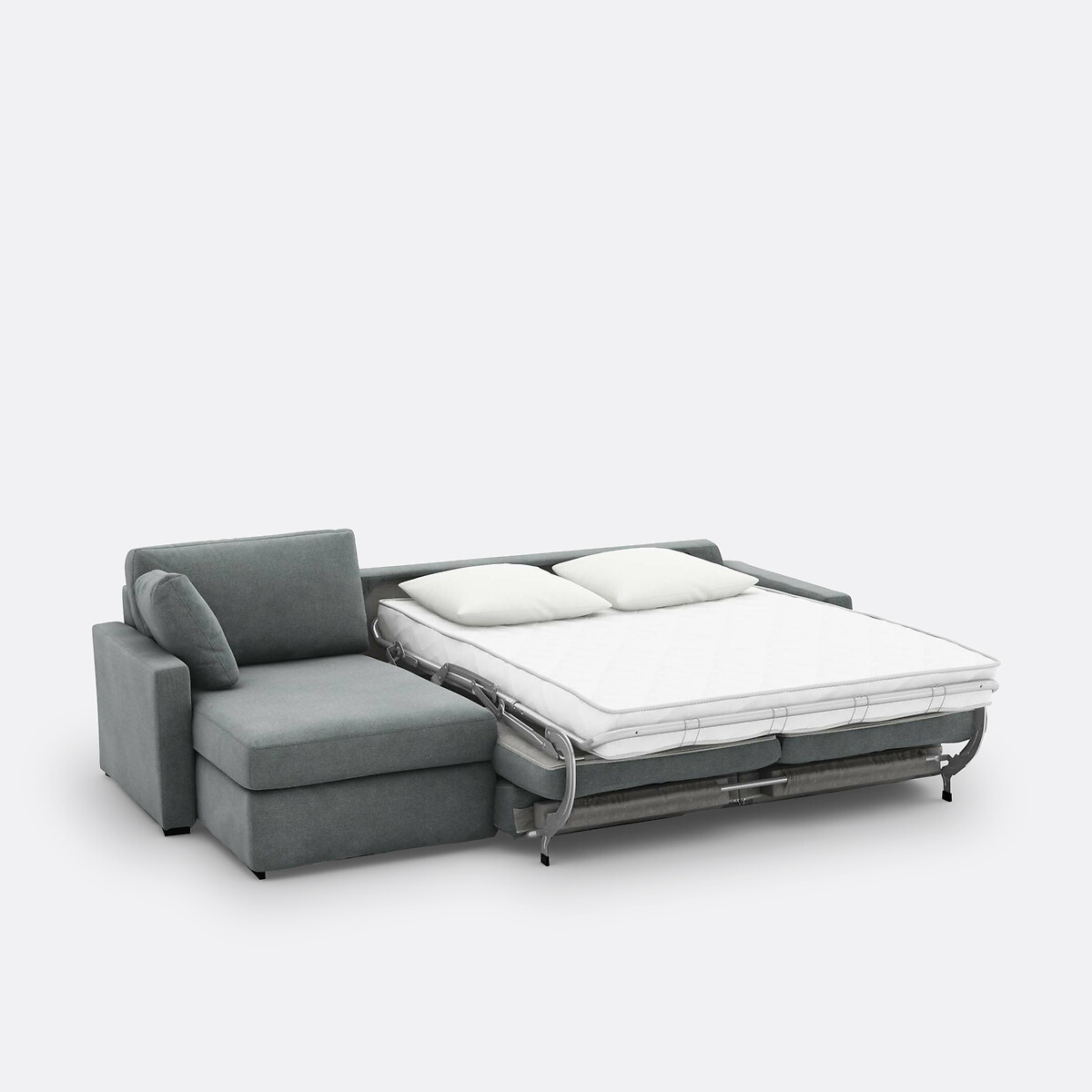 LA REDOUTE INTERIEURS<br>Sofá-cama de canto, tecido texturizado, espuma, Timor