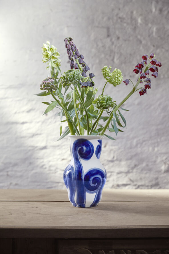 Kähler Tulle Vase H22. 5 cm blå Blå