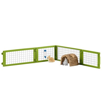 Schleich Farm WoRød - 11,3 x 8,3 cm - Kaninbur 42420