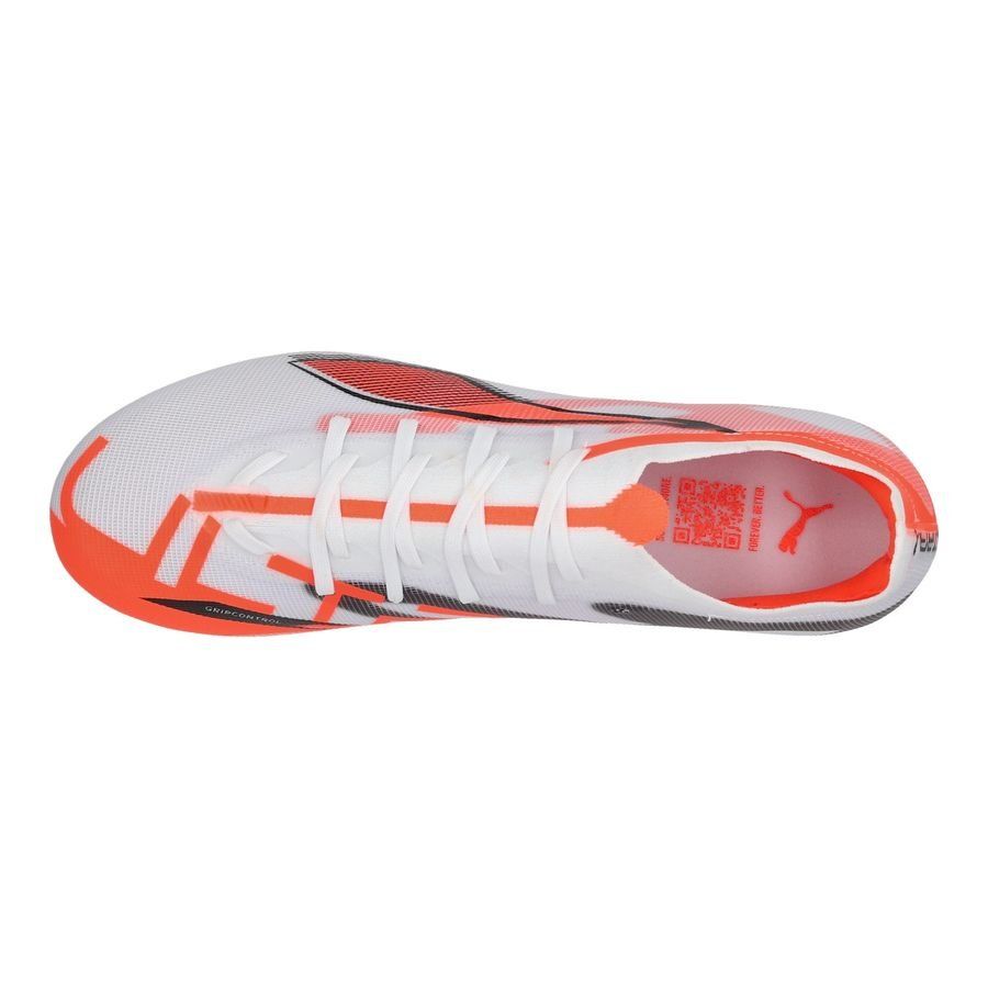 PUMA Ultra 5 Match FG/AG Unlimited - Blanc/Noir/Glowing Red