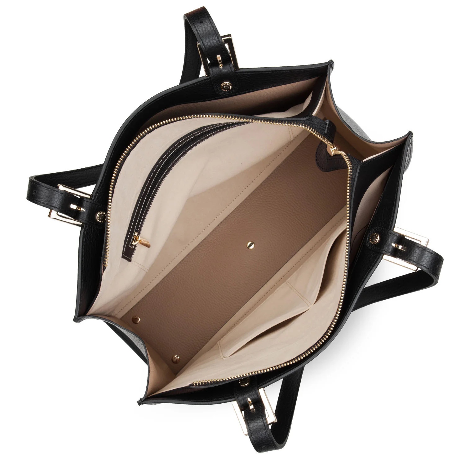 Foulonné Double-Grand sac cabas épaule