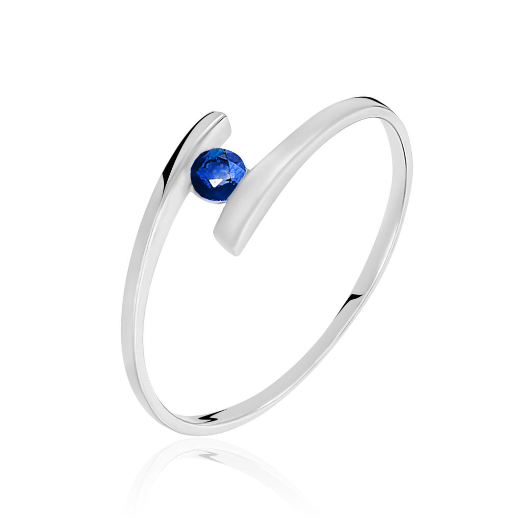 Bague Tamyra Or Blanc Saphir