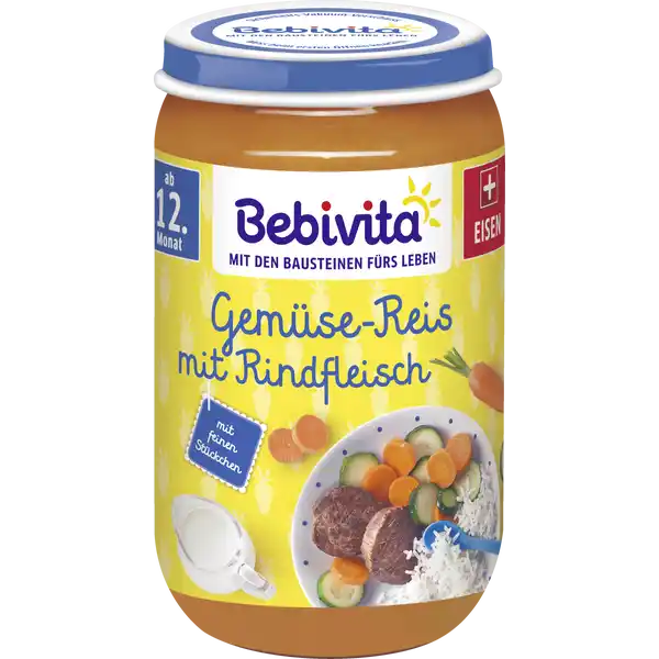 Bio Gemüse-Reis mit Rindfleisch