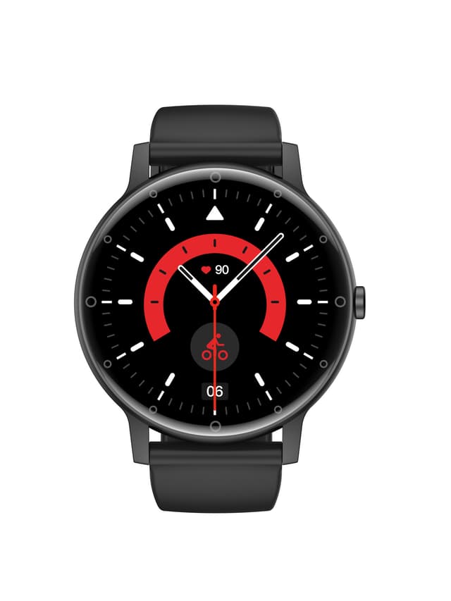 Smartwatch med sundhedsovervågning Sort