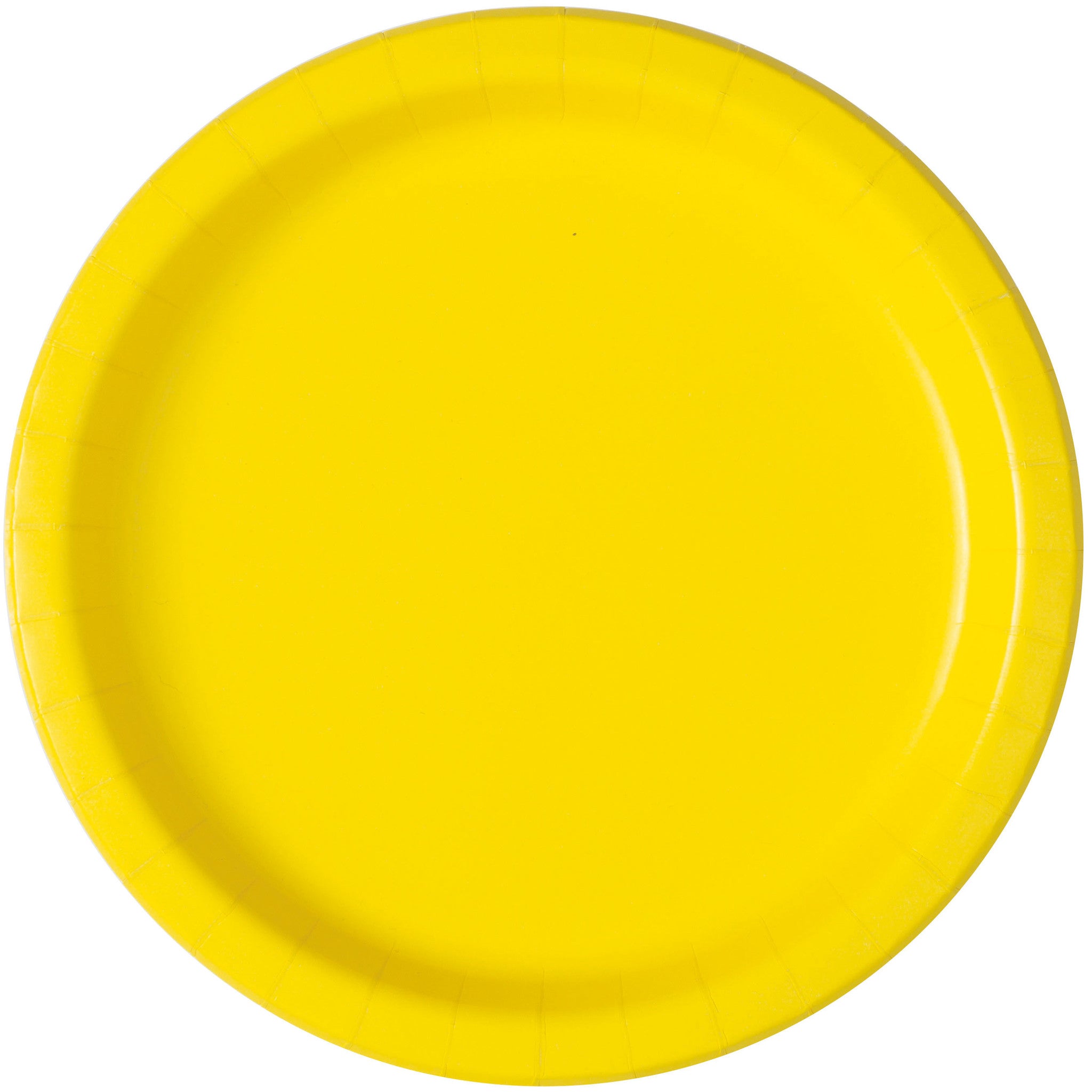 Gele Borden Rond 23cm 16st