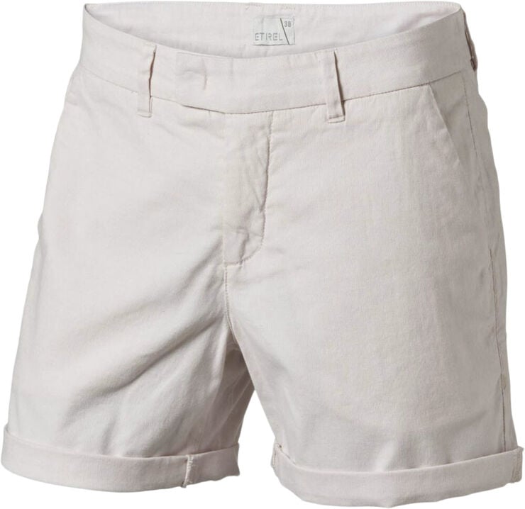 Etirel Ella Stripe Shorts Hvid