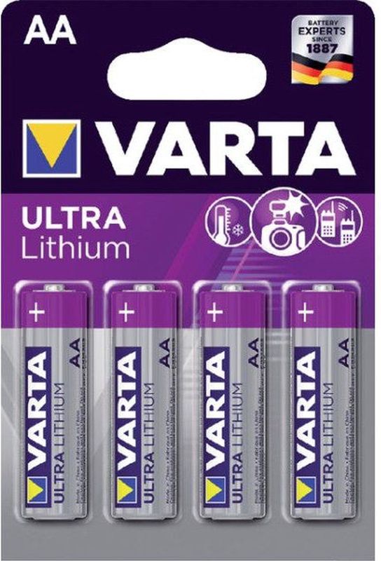 Varta - AA Ultra Lithium Batterijen - 4 Stuks - Blister