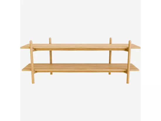 HABITAT - Etagère à poser en chêne - 2 tablettes - Naturel - Dafna