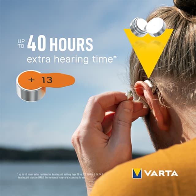 Varta 13 høreapparatsbatterier 7042215 (6-pk)