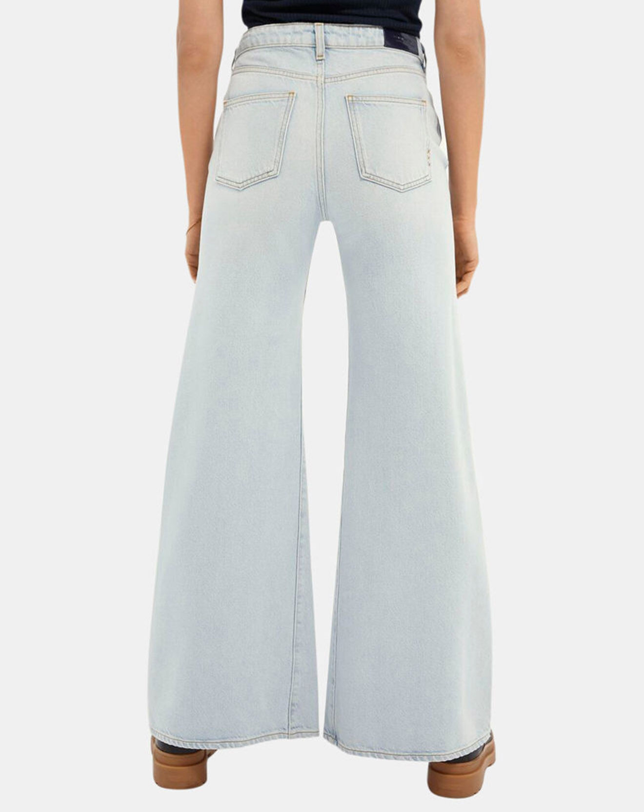 Scotch & Soda Jean Wide Leg bleu clair